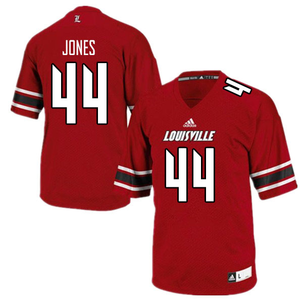 Men #44 Dorian Jones Louisville Cardinals College Football Jerseys Sale-Red - Click Image to Close